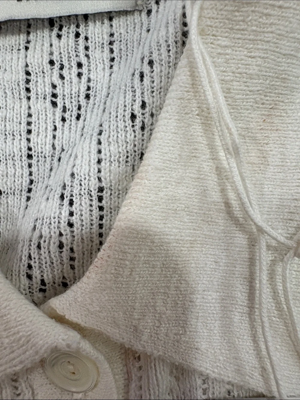 Buck Mason Soft White Coastal Linen Pointelle Polo Small Retail $138 NWT - Picture 3 of 7
